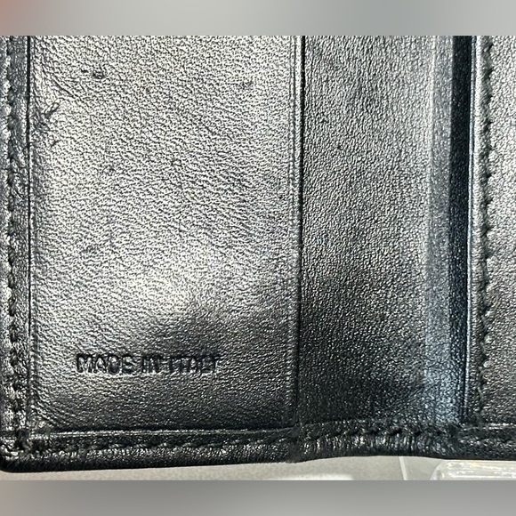 FENDI Authentic Zucca Black Canvas Leather 6 Pics Key Cases Made In Italy . - Picture 8 of 16